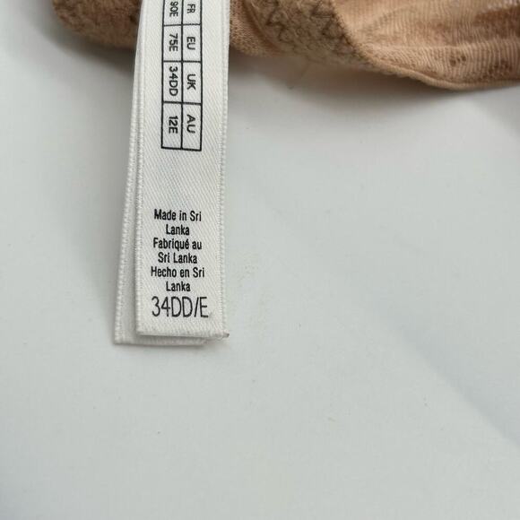 Le Mystère Bra Womens 34DD/E Tan Lace Underwire‎ Padded Bra - Picture 7 of 8